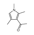 3-Acetyl-1,2,4-trimethylpyrrole结构式