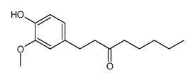 1-(4-hydroxy-3-methoxy-phenyl)-octan-3-one结构式