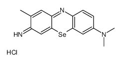 (7-amino-8-methylphenoselenazin-3-ylidene)-dimethylazanium,chloride Structure