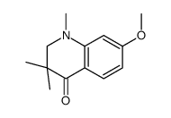 2,3-Dihydro-7-methoxy-1,3,3-trimethylquinolin-4(1H)-one结构式