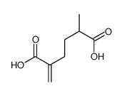 2-methyl-5-methylidenehexanedioic acid结构式