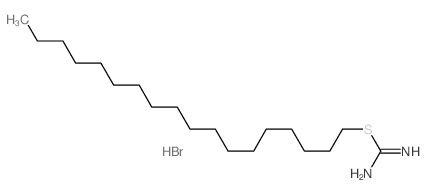 Carbamimidothioicacid, octadecyl ester, monohydrobromide (9CI) Structure