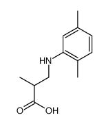 3-(2,5-dimethylanilino)-2-methylpropanoic acid Structure