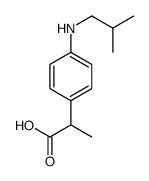 2-[4-(2-methylpropylamino)phenyl]propanoic acid结构式