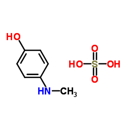 对甲基氨基酚,硫酸盐结构式