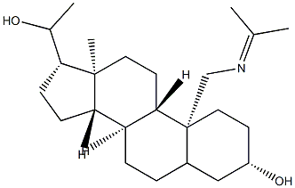 19-[(1-Methylethylidene)amino]pregnane-3β,20-diol Structure