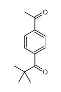1-(4-acetylphenyl)-2,2-dimethylpropan-1-one结构式