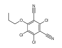 2,5,6-Trichloro-4-propoxy-1,3-benzenedicarbonitrile Structure