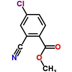 4-氯-2-氰基苯甲酸甲酯结构式