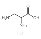(D-)(R)-(-)-2,3-二氨基丙酸盐酸盐结构式