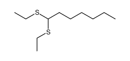 1,1-bis-ethylsulfanyl-heptane结构式