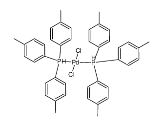 PdCl2 tris(p-tolyl)phosphine Structure