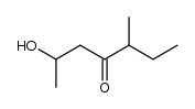 2-hydroxy-5-methylheptan-4-one结构式