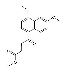methyl β-(4,6-dimethoxy-2-naphthoyl)propionate结构式