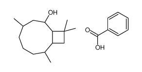 benzoic acid,2,6,10,10-tetramethylbicyclo[7.2.0]undecan-8-ol结构式