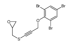 2-[3-(2,4,6-tribromophenoxy)prop-1-ynylsulfanylmethyl]oxirane结构式