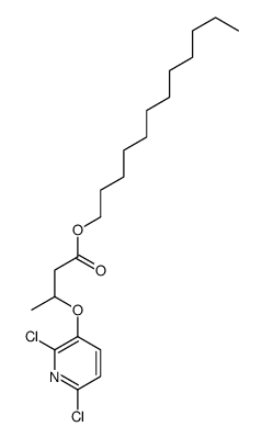 dodecyl 3-(2,6-dichloropyridin-3-yl)oxybutanoate结构式