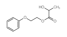 2-phenoxyethyl 2-hydroxypropanoate structure