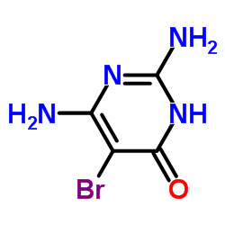 2,6-diamino-5-bromopyrimidin-4-ol Structure