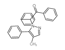 Ethanone,2-(4-methyl-5-phenyl-1H-pyrazol-1-yl)-1,2-diphenyl-结构式
