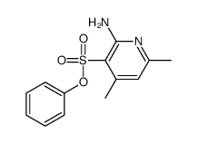 phenyl 2-amino-4,6-dimethylpyridine-3-sulfonate结构式