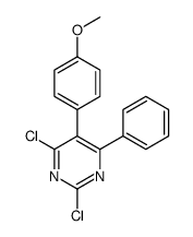 2,4-dichloro-5-(4-methoxyphenyl)-6-phenylpyrimidine Structure