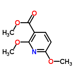 2,6-二甲氧基吡啶-3-甲酸甲酯结构式