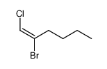 (E)-1-Chloro-2-bromo-1-hexene结构式