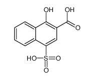 1-Hydroxy-4-sulfo-2-naphthoic acid Structure