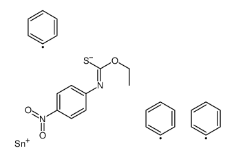 ethyl N-(4-nitrophenyl)-1-triphenylstannylsulfanylmethanimidate结构式