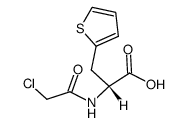 (R)-2-(chloroacetyl-amino)-3-[2]thienyl-propionic acid Structure