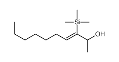 3-trimethylsilyldec-3-en-2-ol Structure