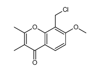 8-(chloromethyl)-7-methoxy-2,3-dimethylchromen-4-one Structure
