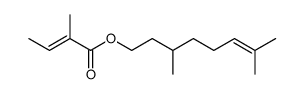 巴豆酸香茅酯结构式