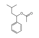 (3-methyl-1-phenylbutyl) acetate结构式