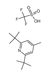 2,6-di-tert-butyl-4-methylpyridinium triflate结构式