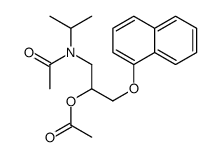 [1-[acetyl(propan-2-yl)amino]-3-naphthalen-1-yloxypropan-2-yl] acetate结构式