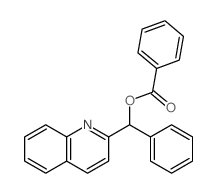 2-Quinolinemethanol,a-phenyl-, 2-benzoate结构式