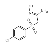 2-[(4-氯苯基)磺酰]-正羟基乙脒结构式