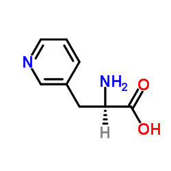 3-(3-吡啶基)-D-丙氨酸结构式