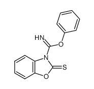 2-thioxo-benzooxazole-3-carboximidic acid phenyl ester Structure