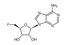 (2R,3R,4S,5S)-2-(6-Amino-9H-purin-9-yl)-5-(fluoromethyl)tetrahydrofuran-3,4-diol Structure