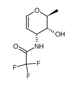 2,3,6-tridesoxy-3-(trifluoroacetamido)-L-ribo-hex-1-enitol结构式