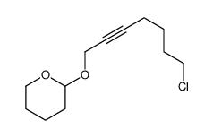 2-(7-chlorohept-2-ynoxy)oxane结构式