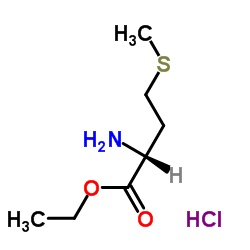 D-蛋氨酸乙酯盐酸盐结构式