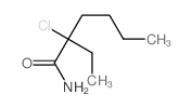 2-chloro-2-ethyl-hexanamide结构式