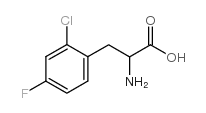 2-chloro-4-fluoro-dl-phenylalanine结构式
