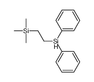 2-diphenylsilylethyl(trimethyl)silane结构式
