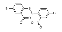 1,2-bis(4-bromo-2-nitrophenyl)disulfane Structure
