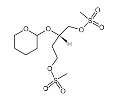 2(S)-(tetrahydropyranyloxy)-1,4-bis((methylsulfonyl)oxy)butane结构式